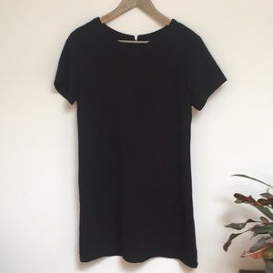 Simple black t shirt style dress
